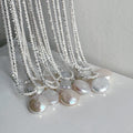 S925 Sterling Silver Baroque Freshwater Pearl Necklace