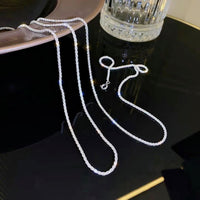S925 Sterling Silver Sparkling Necklace