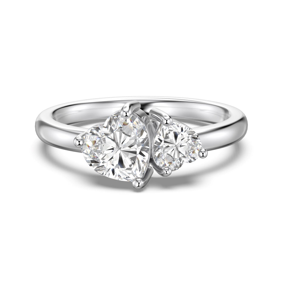 EVERLASTING Double Hearts Ring