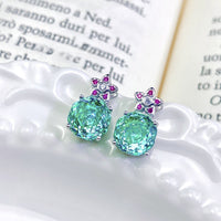 Octagonal rose bracelet necklace earrings ring set